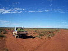 Turn off to Rudall River National Park