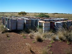 Drums left behind