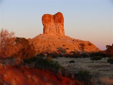 Chambers Pillar at dawn