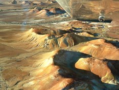 Painted Hills, SA from the air