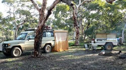 Small camp, peaceful