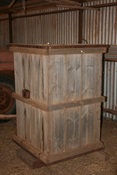 An old wool press