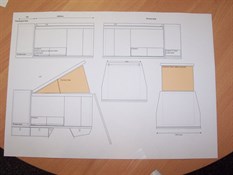 My original drawings done on an Excel Spreadsheet