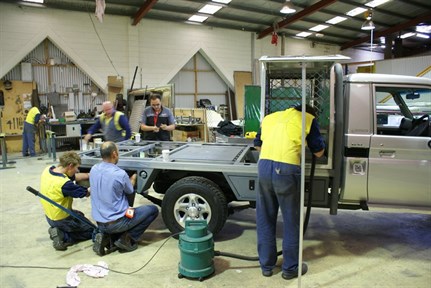 All the efficiency of an F1 Pit crew - The Allform boys