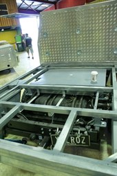 Under tray water tanks before tray is screwed down