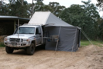 Tent fully set up