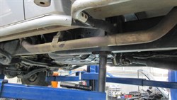 The original pipe with a 500mm extension welded in
