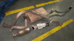 The old system out in pieces
