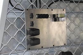 The new switch and fuse panel in the camper pod