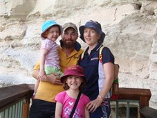 Family shot at Kookaburra Cave