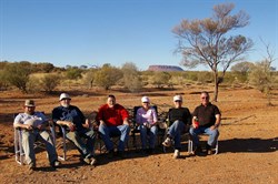 Relaxing at the end of a day near Mt Connor