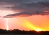 sunset storm