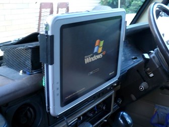Tablet running OziExplorer