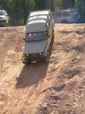 Troopy going down