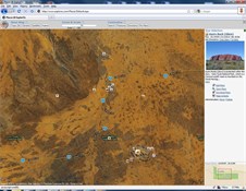 iMapplot Full Screen Ayers Rock Satellite