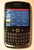 BlackBerry running beGPS software