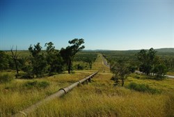 landscape around  Theresa creek dam
