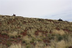Mick and Gaby traveling up Diorite Hill