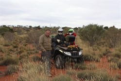 Dad (John) and John and Suzette at Quartz Hill