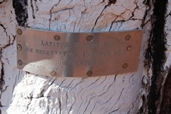 Beadell Plaque south of Jackie Junction