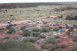 View of camp, Radiator Range