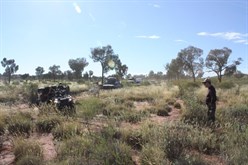 Turning off the Abandoned Gunbarrel Highway