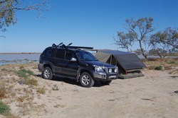 Our camp site on the northern side of the Cooper for 2 nights