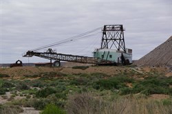 The Bucyrus Erie and the 60 Metre length Boom