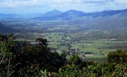 view from escarpment near Eungella