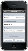 EOTrackMe Settings