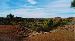 Henbury meteorite crater