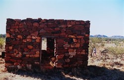 remains of old stone hut at Mt Doreen