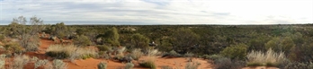 Looking west from the principal Deep site - Al's ute is heading around to our camp site further to the south-east.