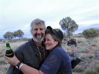 Triumphal return of the Quad Team - John (@ Wallychops) and a very relieved Suzette