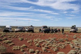 A snappy morning tea break atop a ridge