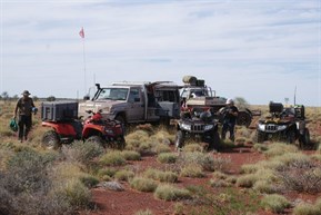 Prepping the quads during the lunch stop