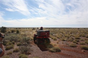 Quad team departs to the north west