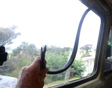 Internal C section trim - the main structure securing the window to the vehicle 