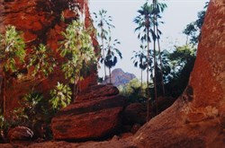 The colours of the rocks glowed in the afternoon light