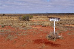 Camera C site on the edge of the Anne Beadell Highway