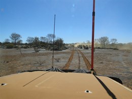 Heading out to the old cut line