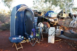 The ensuite at Whau Whau camp
