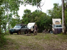 Turtle Beach camp site.