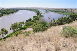 The Murray River and the flooding backwater