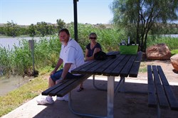 Lunch time by the Murray River at Walker Flat