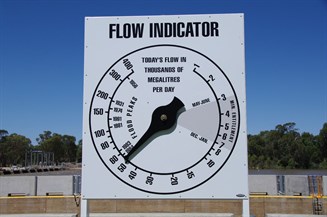Flow Indicator at Lock 1 Blanchetown