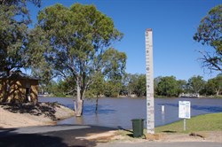 Flood depth Indicator at Morgan