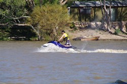 Flood or No Flood, people will always have fun on the Murray