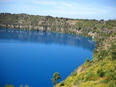 The blue lake Mt Gambia