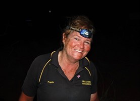 Suz busy in the outback workshop once again.